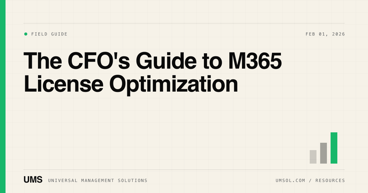 The CFO's Guide to M365 License Optimization | UMS